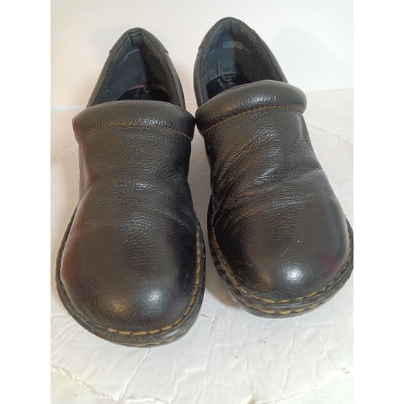BOC Born Concept Brown Leather Slip On Mules Clogs Size 9M...Gently Worn EUC - Picture 9 of 12